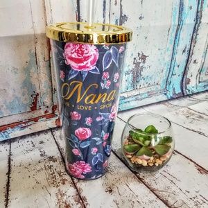 Mary Square  Nana- Live Love Spoil Straw Tumbler